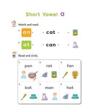 自然拼读练习纸二 第1页
