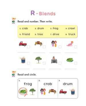 自然拼读练习纸四 第5页