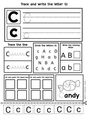 字母涂色卡 第3页