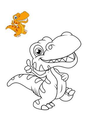 小恐龙涂色 第4页