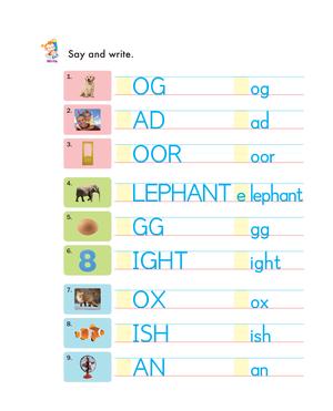 自然拼读练习纸一 第7页