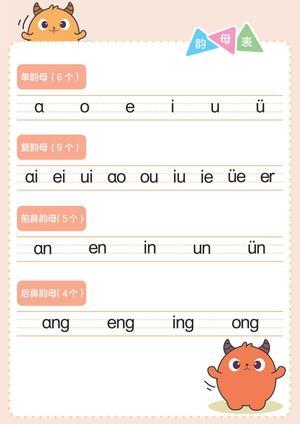 拼音声母&韵母&整体认读 第25页