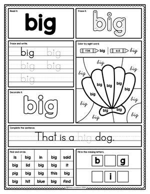 学前基础单词（40页） 第4页