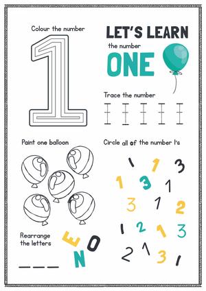 Numbers Activity Book 第2页