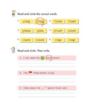 自然拼读练习纸四 第3页