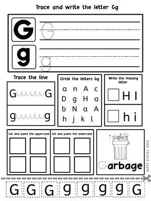 字母涂色卡 第7页