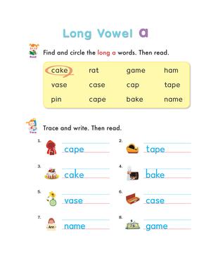自然拼读练习纸三 第1页