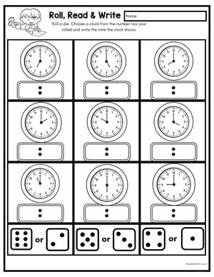 时钟练习纸 第3页