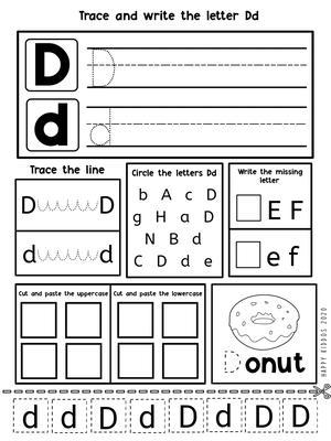 字母涂色卡 第4页