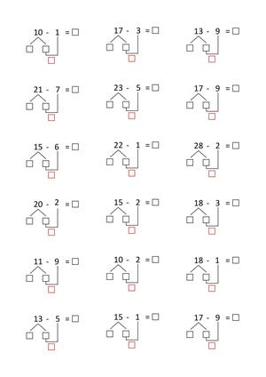 进退位专项练习纸 第5页