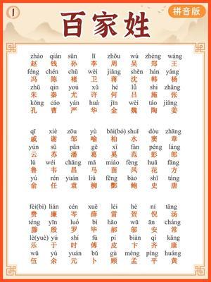 百家姓 第1页