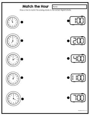 时钟练习纸 第4页