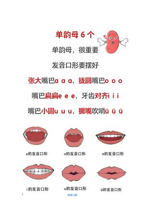 学拼音儿歌 第2页
