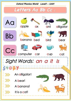 牛津自然拼读01 第1页