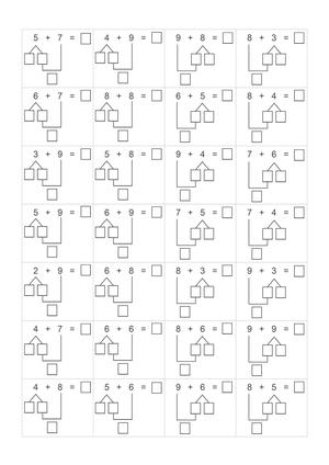 进退位专项练习纸 第2页