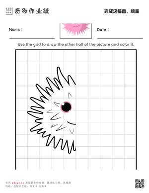 完成这幅画，顽童