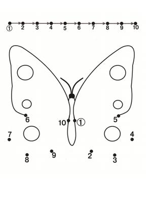 数字1-10连线与填色二 第3页