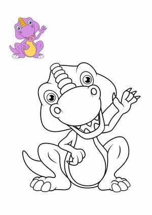 小恐龙涂色 第2页