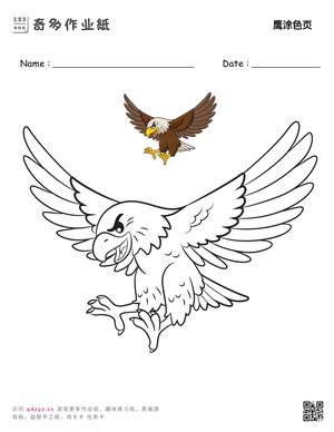 鹰涂色页