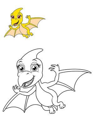 小恐龙涂色 第7页