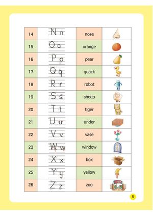 幼小衔接整合教材英语 第4页