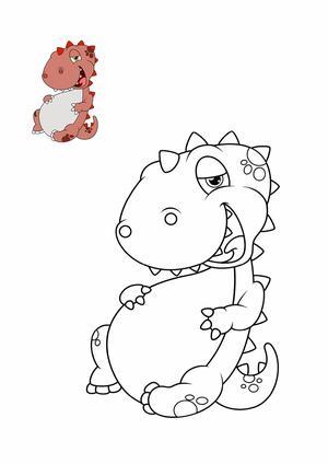 小恐龙涂色 第6页