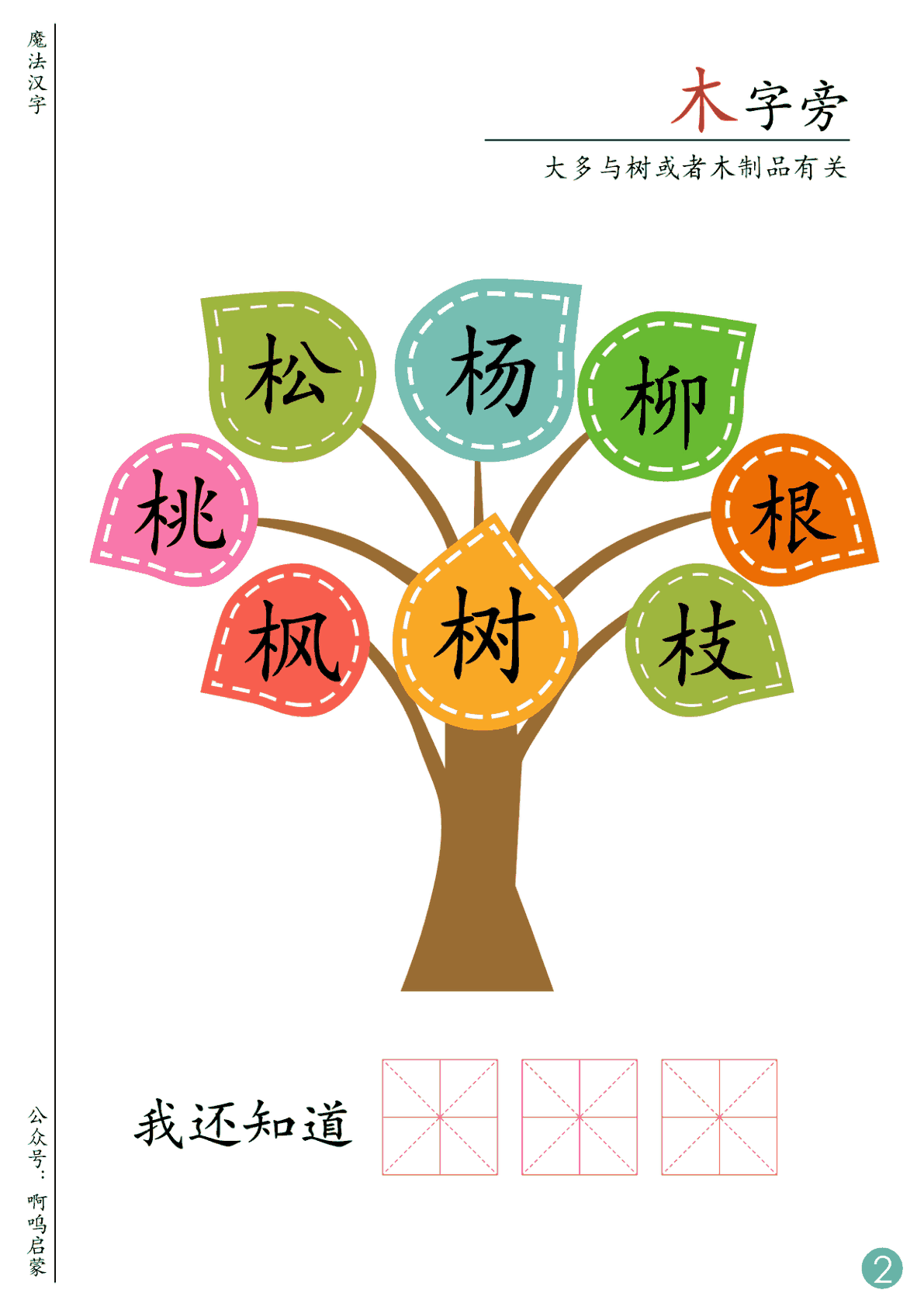 偏旁识字（20页） 第1页