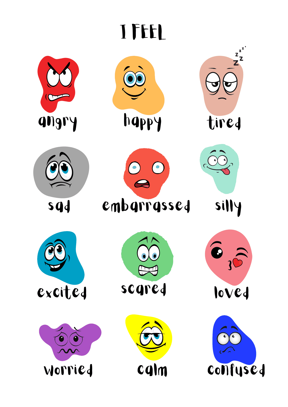 情感闪卡（13张） 第1页