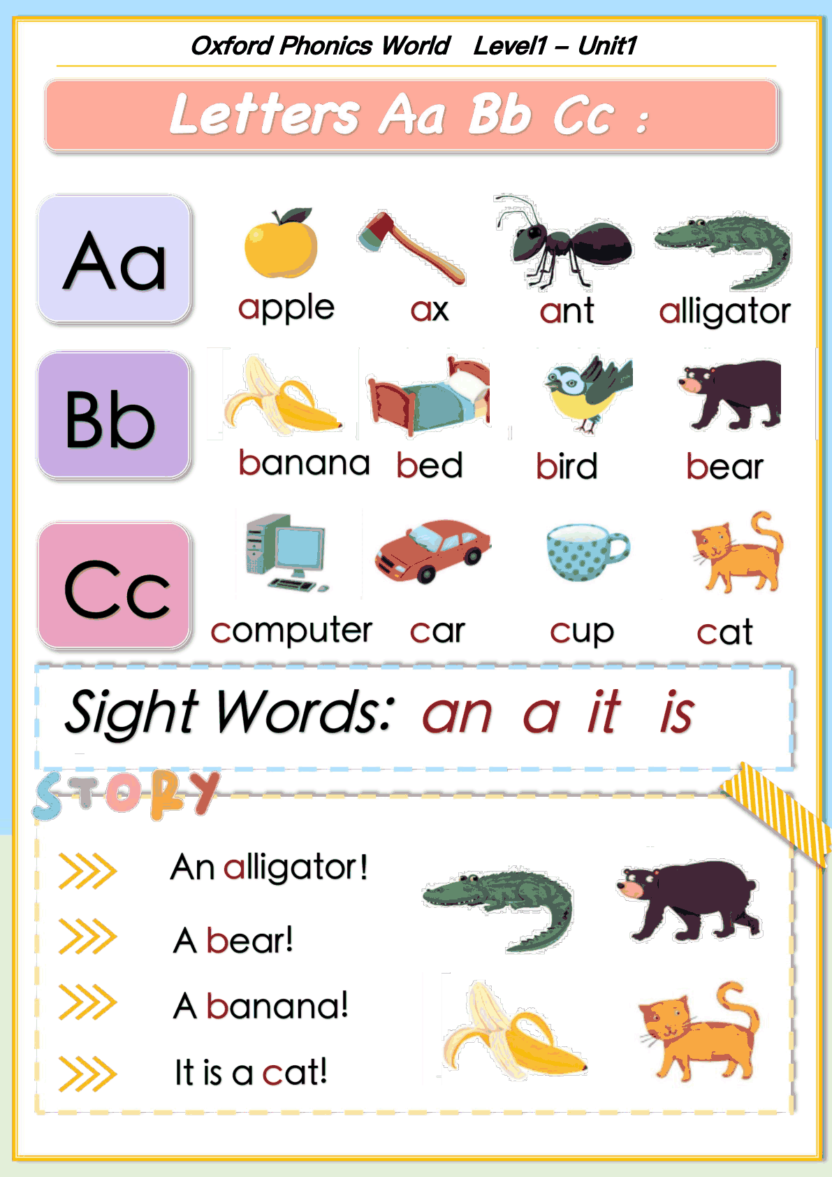 牛津自然拼读01 第1页