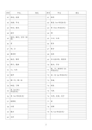 07_26秋五上英语冀教版单词默写 第2页
