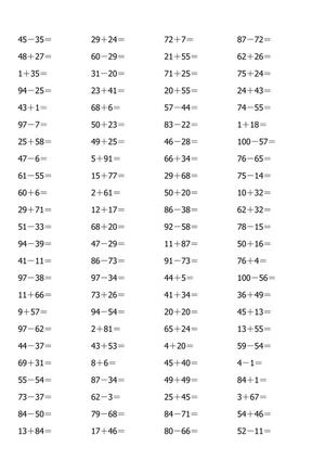 13815_一下数学-100以内口算计算题(40页)