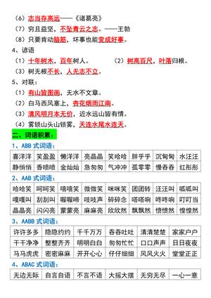 二年级上册语文期末必考知识点汇总 第2页