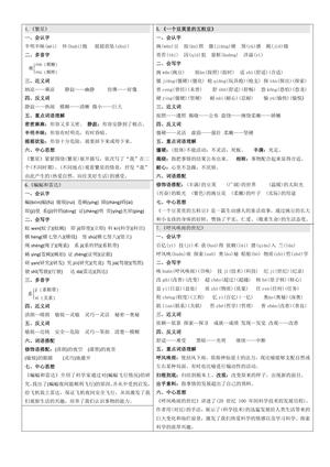 每课生字课课贴_四年级上学期_语文 第2页