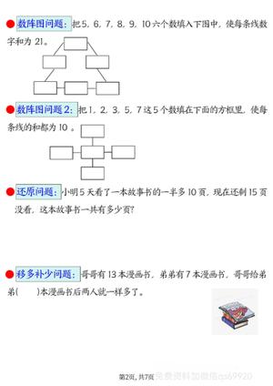 二（下)数学【期末常考30道母题空白+答案】 第2页