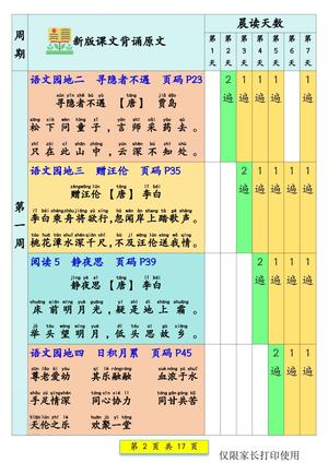 一年级语文【预习课文背诵337法】 第2页