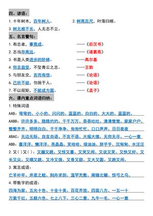 二年级上册语文全册高频考点梳理 第2页
