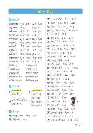 语文核心考点梳理 - 二年级上学期 - 语文