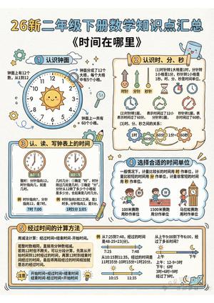数学知识点汇总 - 二年级下学期 - 数学