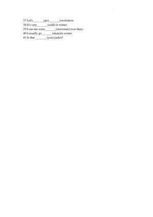 2024-2025学年译林三起四下U5单元专项（二）适当形式专项 - 含答案 第2页