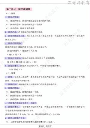 期末冲刺易错应用题人_六年级下学期_数学 第3页