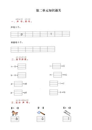 新版一年级 语文上册单元知识通关 第3页