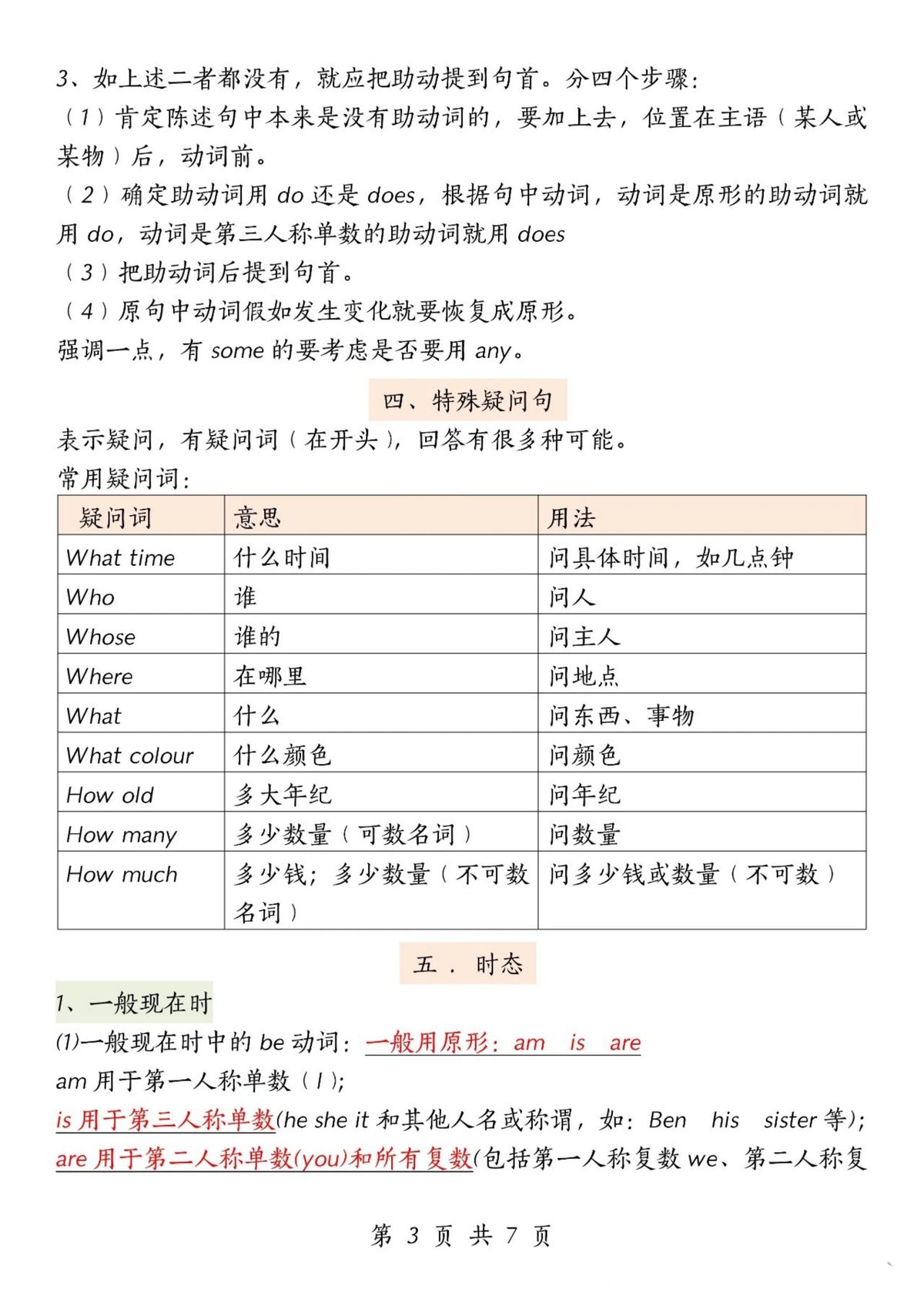 35_五年级下英语重要语法知识汇总人教版PEP 第3页