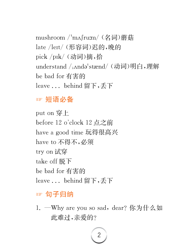 英语 五年级下 译林版-知识清单 第2页