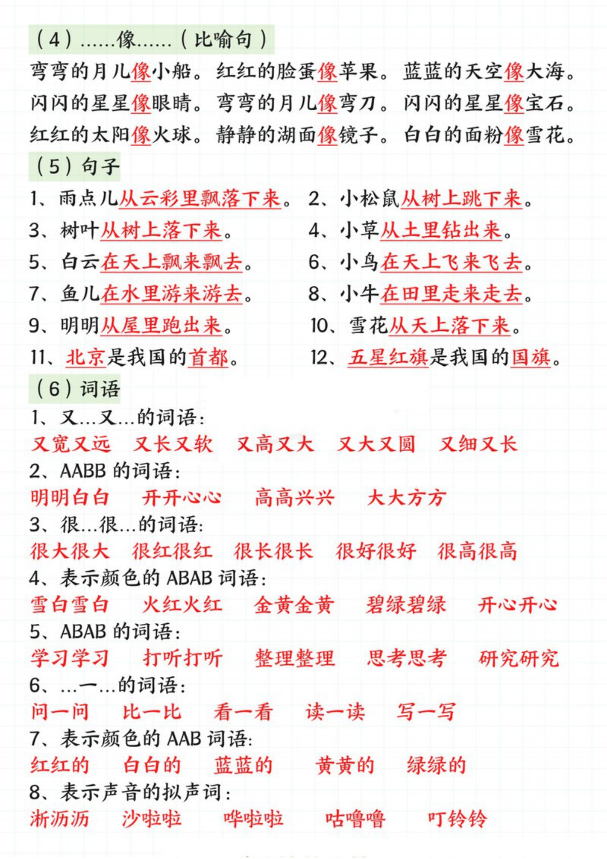 65468_一年级上册语文期末总复习六大专项 第3页