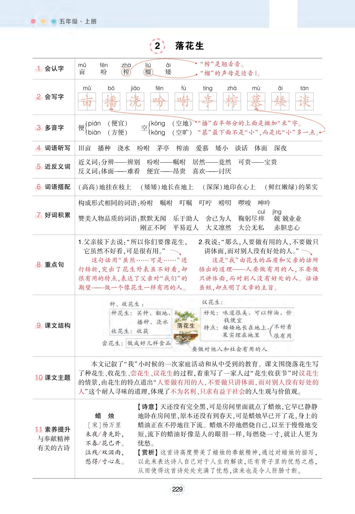 51671_五年级上册语文状元语文笔记（背记清单） 第2页