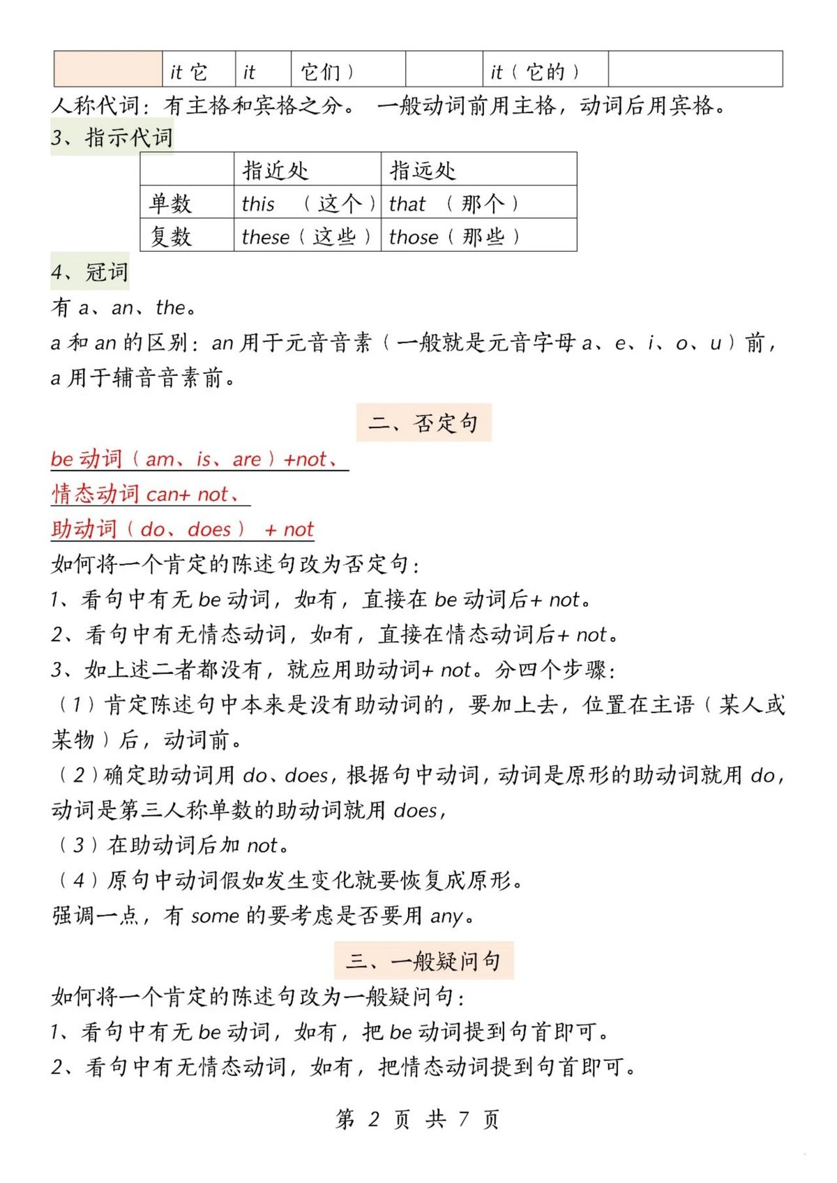 35_五年级下英语重要语法知识汇总人教版PEP 第2页